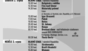 Leták A5 do TL - hlavní stage na náměstí