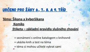 Nabídka besed pro II. stupeň ZŠ