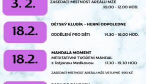 Přehled akcí v únoru