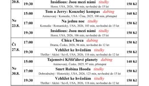 Program kina - 08/2026 - 2
