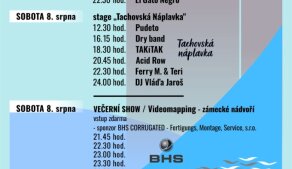 Tachovská náplavka a videomapping na zámku