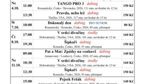 Program kina - 10/2026 - 1